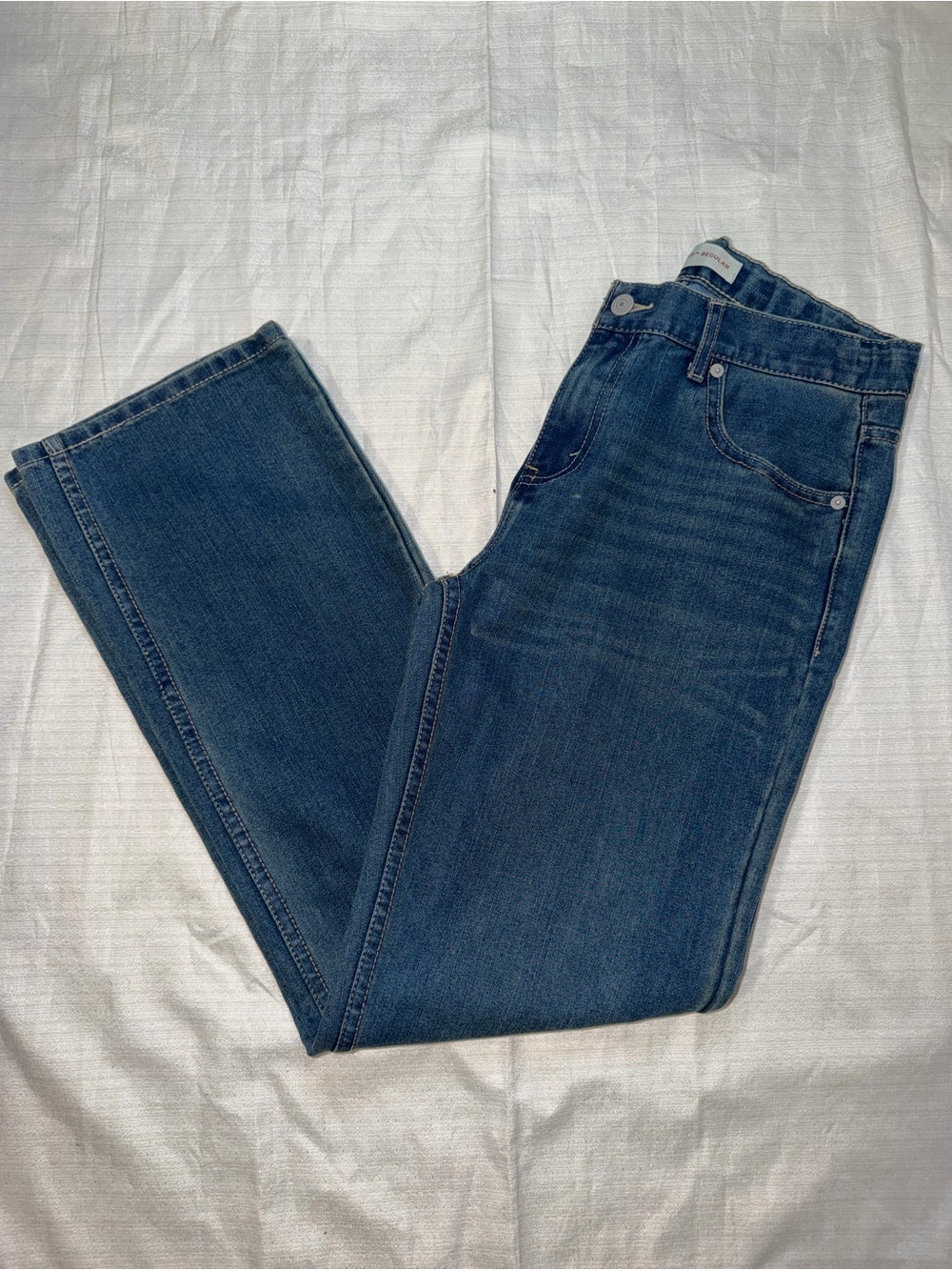 Levi's 505 Regular Fit Boys Jeans Size 20 Regular W30 L32 Blue Denim NWOT